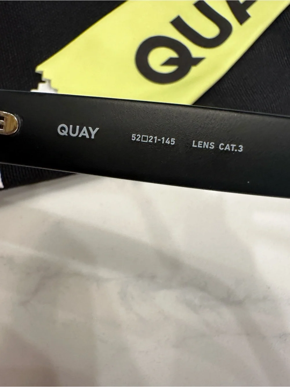 Quay Australia Matte Black Square Sunglasses with Gradient Lenses